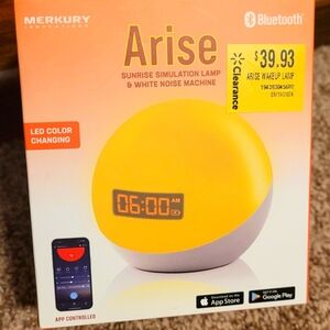 Arise Sunrise Simulation Lamp & White Noise Machine Led Color Changing New